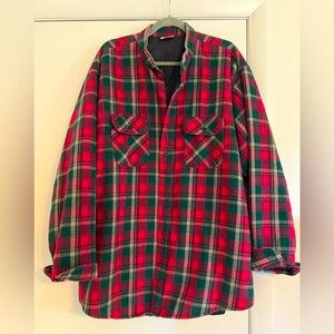 Unique Vintage Field & Stream Lined Wool
Shirt Flannel Jacket Shacket Plaid XXL